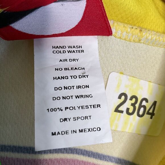 World Jerseys Men’s Cycle Jersey BIKE Shirt Size XL Green Yellow Polyester Dog** - Picture 7 of 12